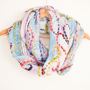 ANTHROPOLOGIE RAJ THICK STITCH INFINITY SCARF